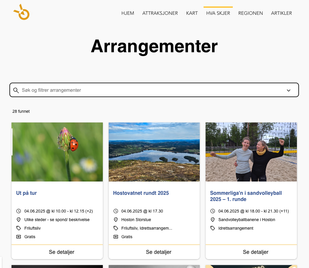 HvaSkjerKalender Plattform