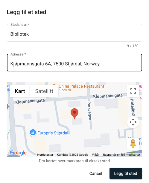 Stedinformasjon