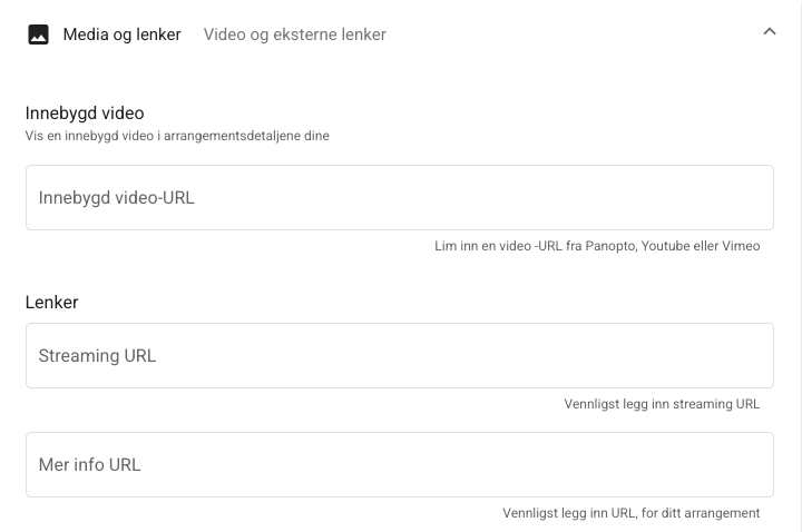 Video og mer info